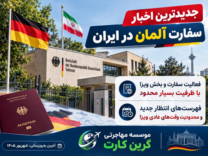 جدیدترین اخبار سفارت آلمان در ایران؛ آخرین وضعیت ویزا و خدمات کنسولی
